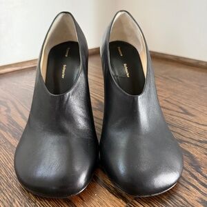 Proenza Schouler Black Leather Glove Pumps -- Size 40